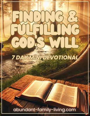 Finding and Fulfilling God&#39;s Will:  A 7 Day Mini Devotional