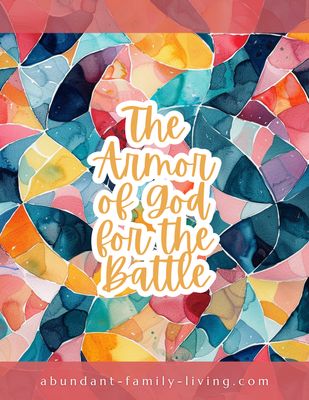 Armor of God Bible Study Guide | Printable Ephesians 6:10-18 Study | Spiritual Warfare Bible Study for Women | Christian Devotional PDF
