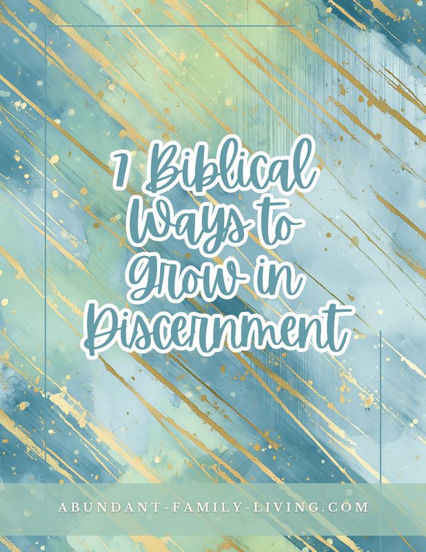 7 Biblical Ways to Grow in Discernment | Printable Bible Study Guide &amp; Reflection Journal