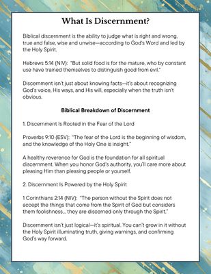 7 Biblical Ways to Grow in Discernment | Printable Bible Study Guide &amp; Reflection Journal