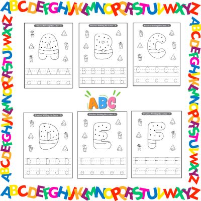 Watermelon Alphabet Coloring Pages | A-Z Handwriting Practice Worksheets | Summer Letter Tracing Printable for Preschool &amp; Kindergarten
