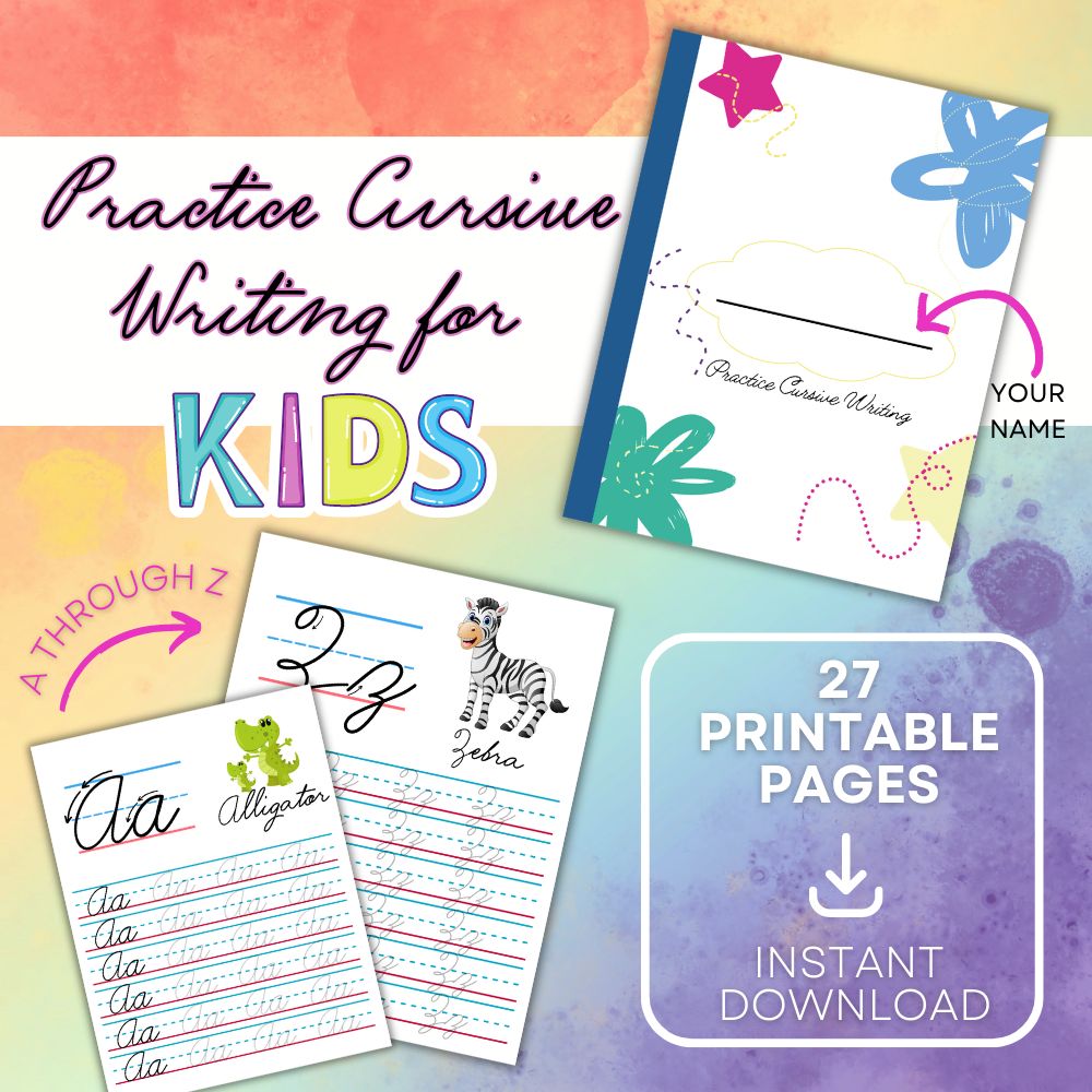 Practice Cursive Handwriting for Kids