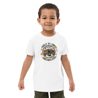 Kindergarten Monster Truck T-Shirt – &quot;Ready to Crush Kindergarten!&quot; | 100% Organic Cotton