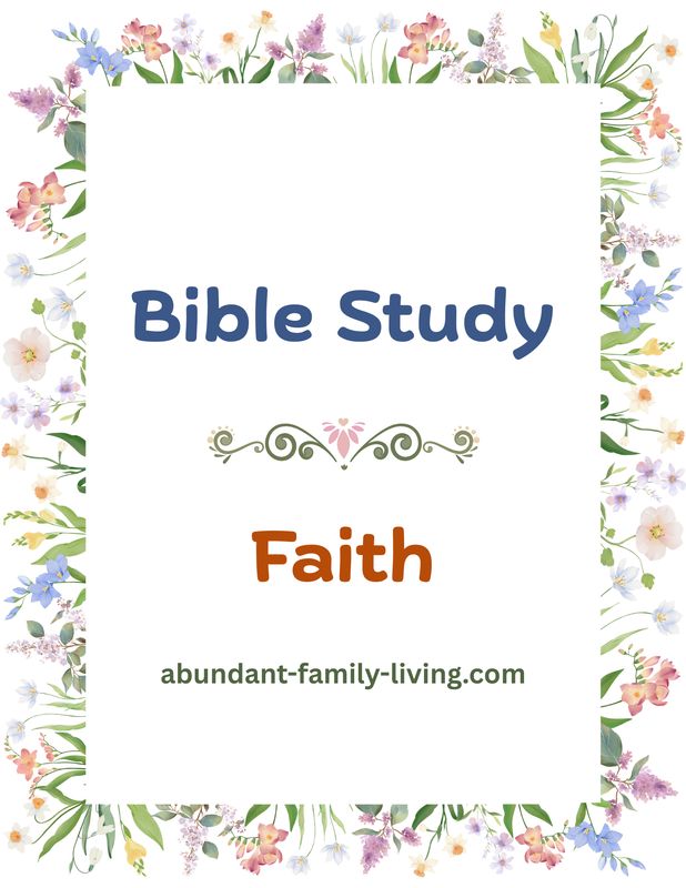 Bible Study Journal on Faith | Christian Devotional Workbook | Hebrews 11 Study | Scripture Journal | Women’s Bible Study Printable