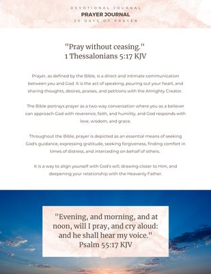 30 Day Prayer Journal – Devotional Prayer Journal for Christian Women | Guided Prayer &amp; Scripture Writing Workbook