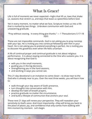 Living in Constant Prayer and Gratitude — 21-Day Devotional Journal