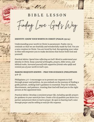 Finding Love God's Way - Bible Lesson