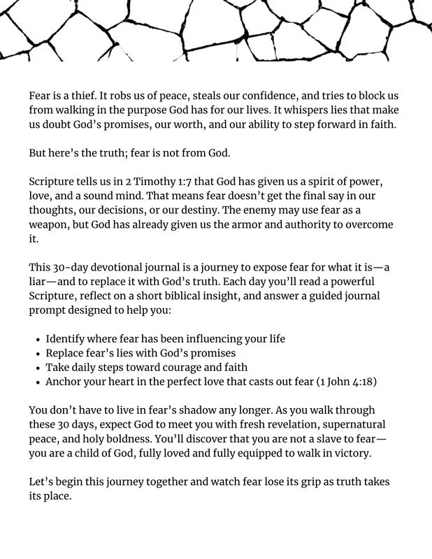 30 Day Exposing Fear Challenge