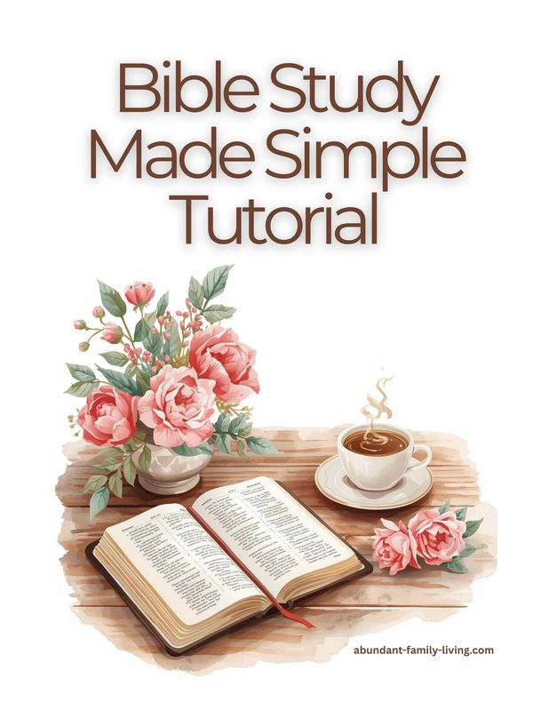 Bible Study Made Simple:  Free Tutorial