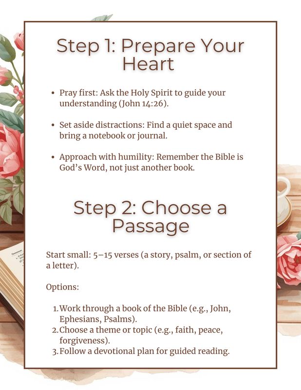 Bible Study Made Simple:  Free Tutorial