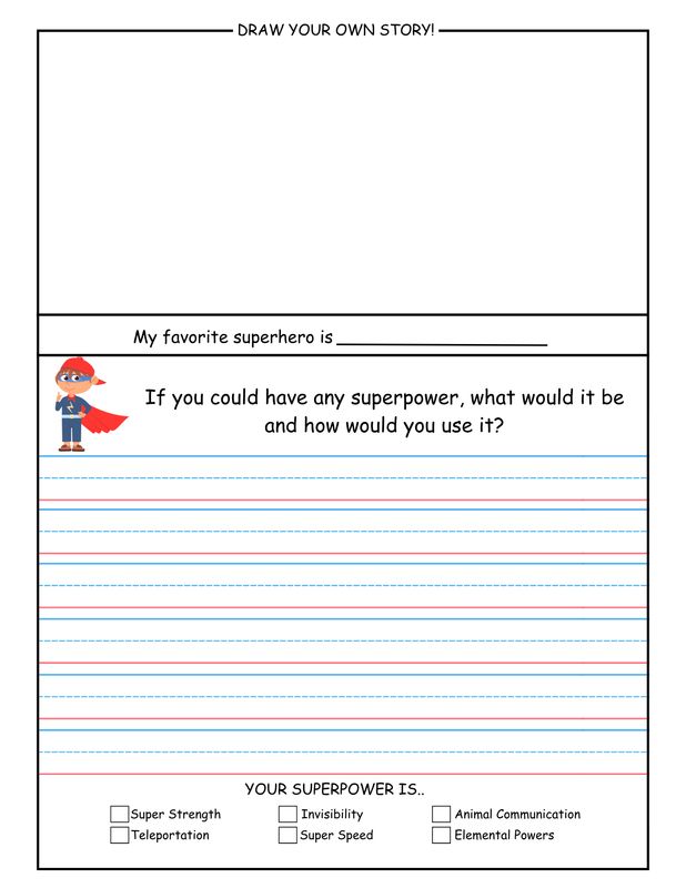 25 Kids Journaling Prompts Printable | Creative Writing Worksheets for Elementary Students | Draw & Write Story Starters | Homeschool Language Arts Activity