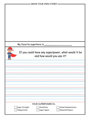 25 Kids Journaling Prompts Printable | Creative Writing Worksheets for Elementary Students | Draw &amp; Write Story Starters | Homeschool Language Arts Activity
