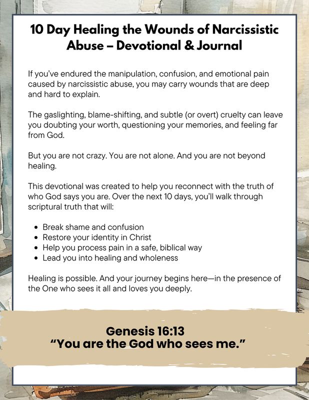 Healing the Wounds of Narcissistic Abuse