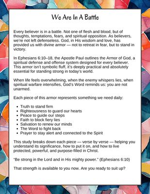 Armor of God Study Guide