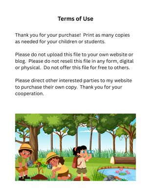 Nature Scavenger Hunt Printable for Kids | Outdoor Learning Activity | Homeschool Nature Study Worksheet | Summer Nature Hunt PDF
