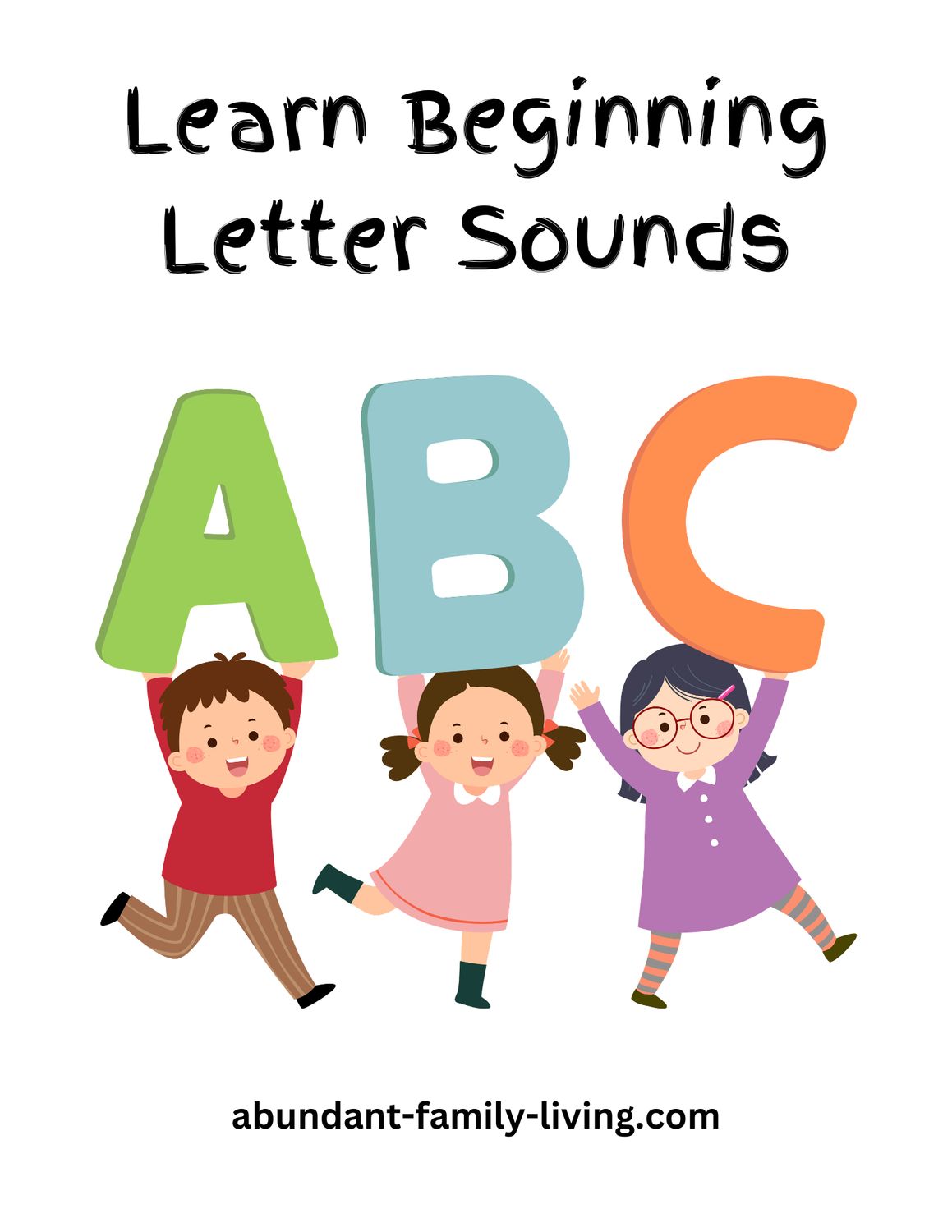 Practice Beginning Sounds Learning Packet – Alphabet Letter Sounds A to Z