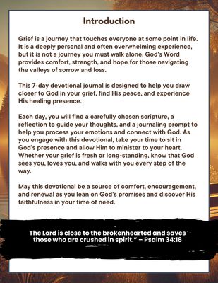 Grief:  A 7 Day Mini Devotional