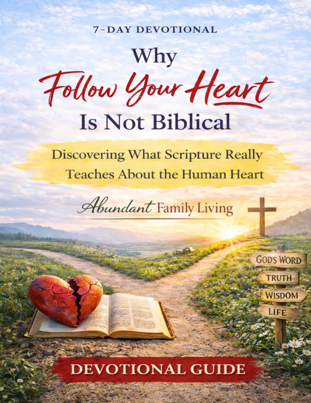 Why "Follow Your Heart" Is Not Biblical | 7-Day Christian Devotional &amp; Bible Study Guide