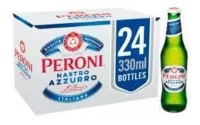 CAJA CERVEZA PERONI BOTELLA