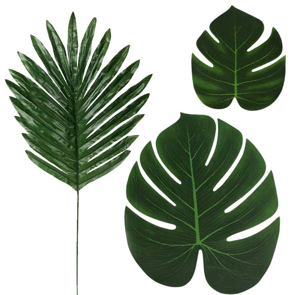 1-DOZEN ARTIFICAL PALM LEAVES