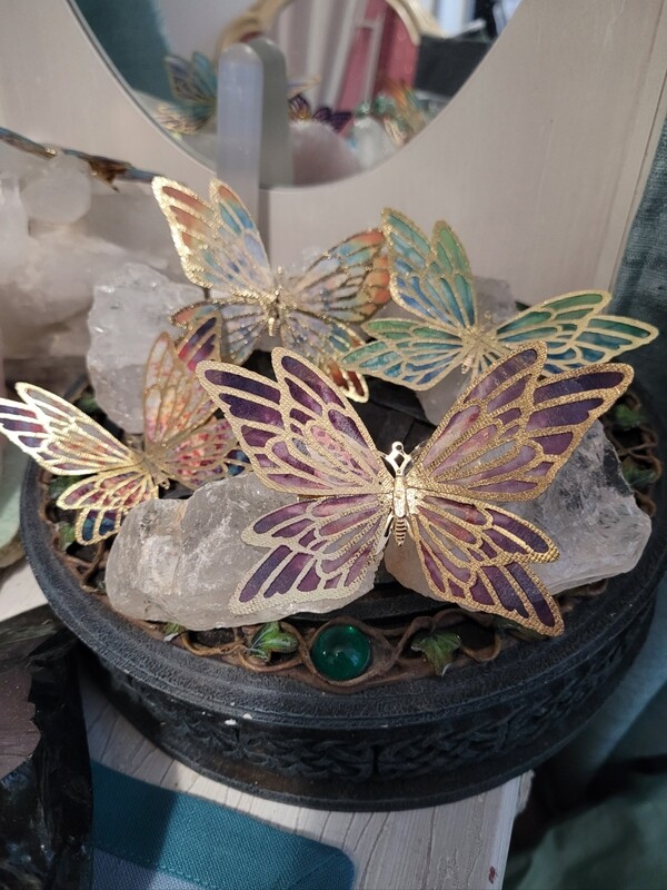 Pince barette papillon Féérique 