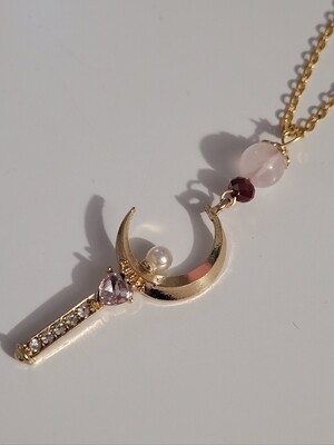pendentif Sailor quartz rose