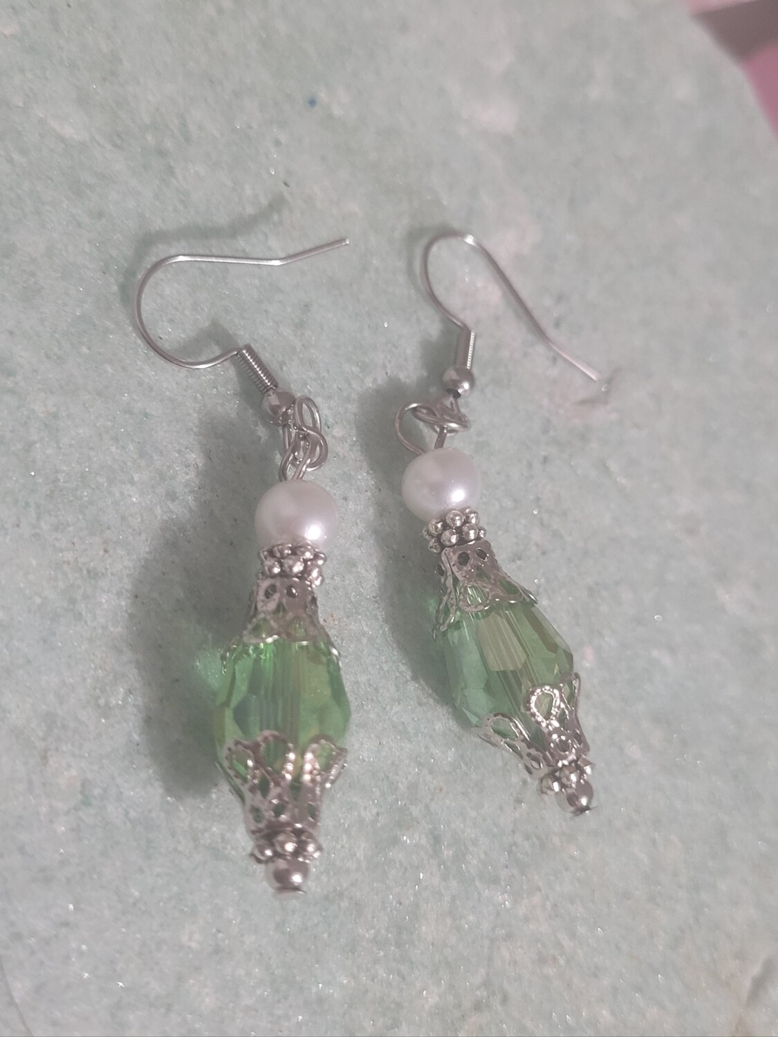 Boucles d&#39;oreilles effet goutte de cristal