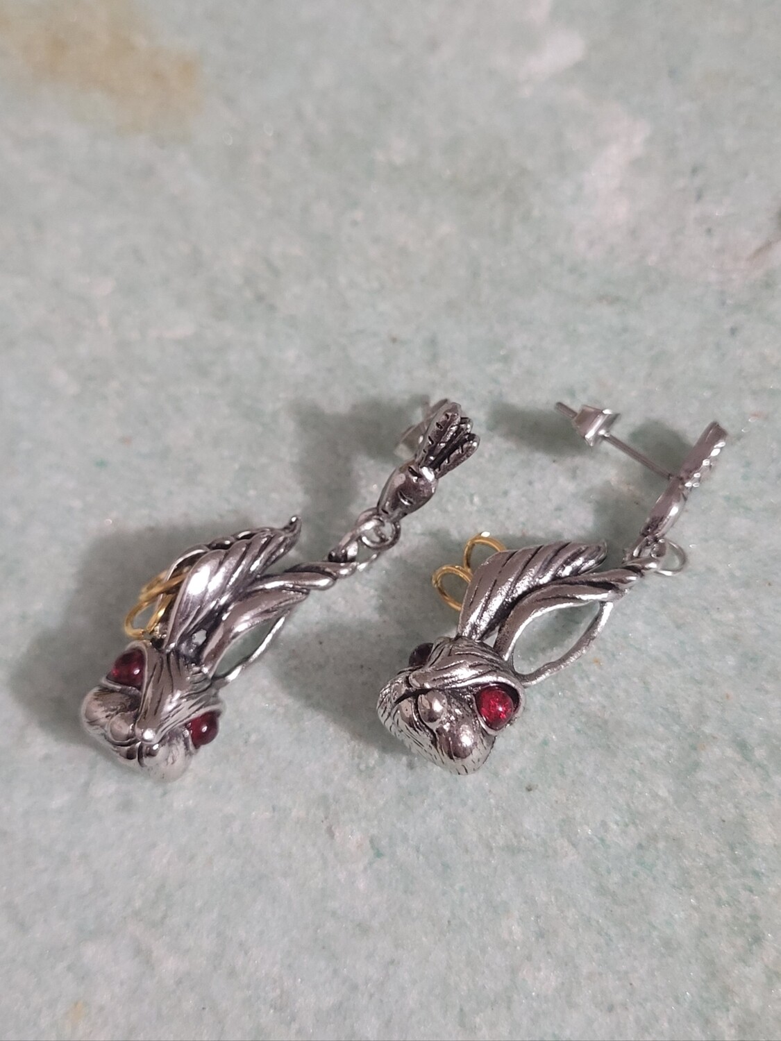 Boucles d&#39;oreilles Lapin Sanguinaire