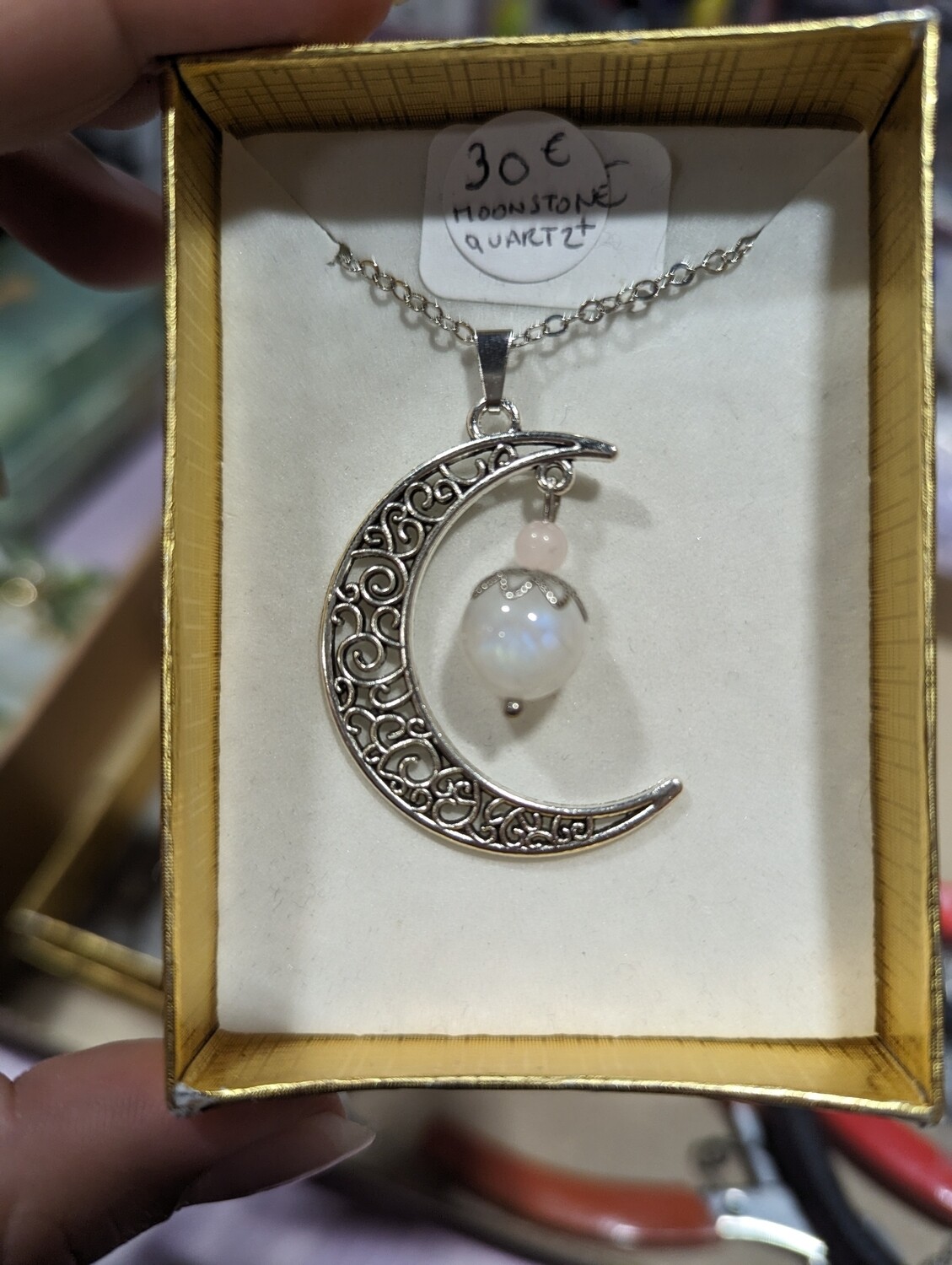Lune pierre de lune 10 mm