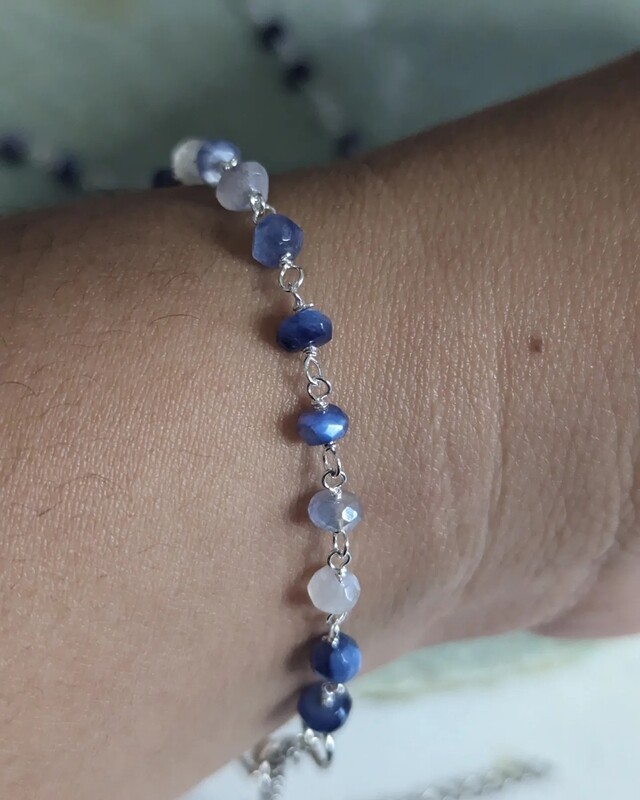 Bracelet pierre de lune hivernale