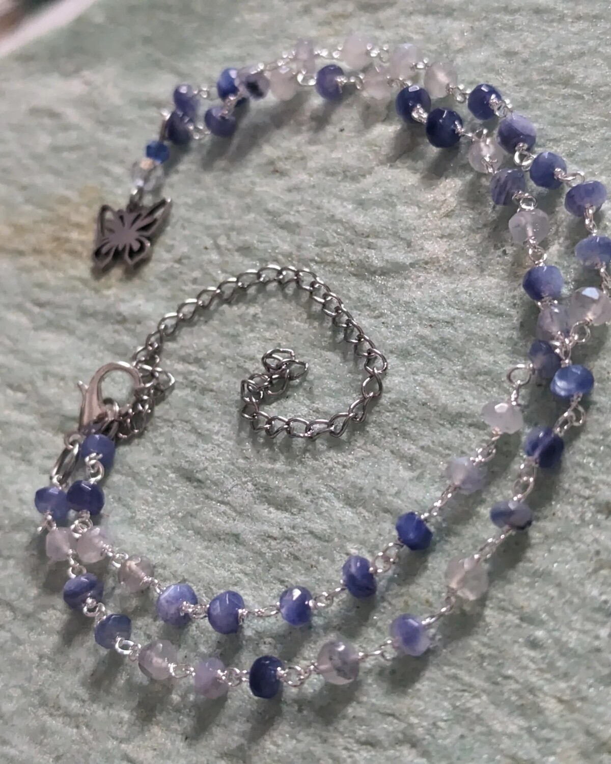 Collier pierre de lune hivernale