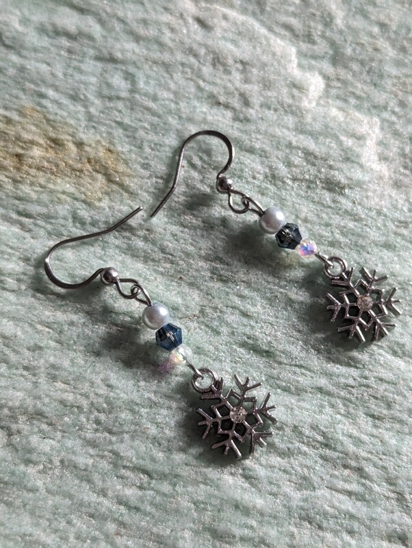 Boucles d&#39;oreilles flocon de neige