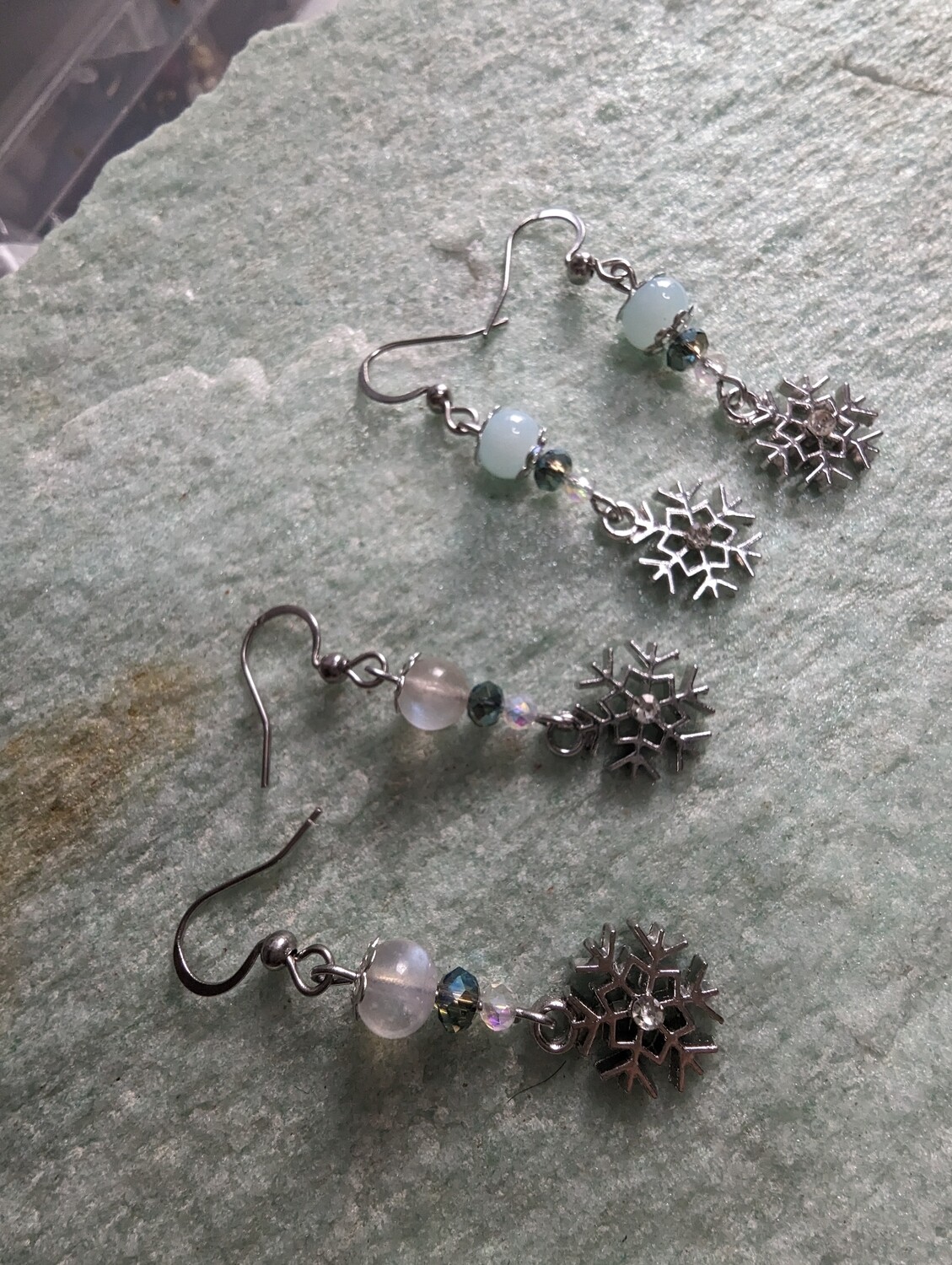 Boucles d&#39;oreilles flocon de neige