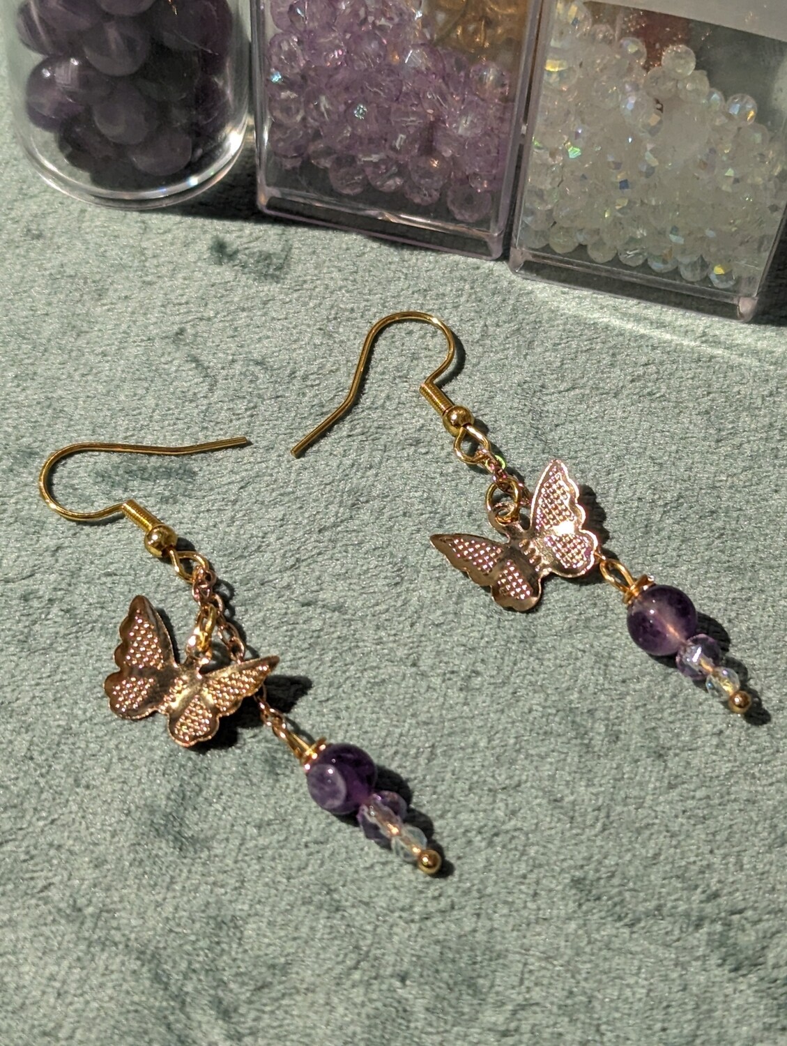 Boucles d&#39;oreilles papillons vollant 
