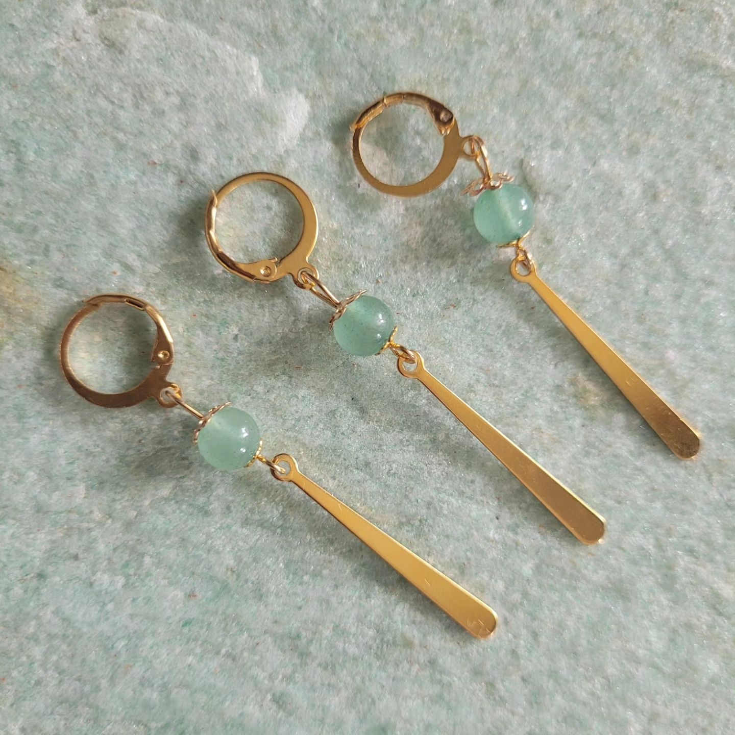 Boucle d&#39;oreille Zoro Aventurine