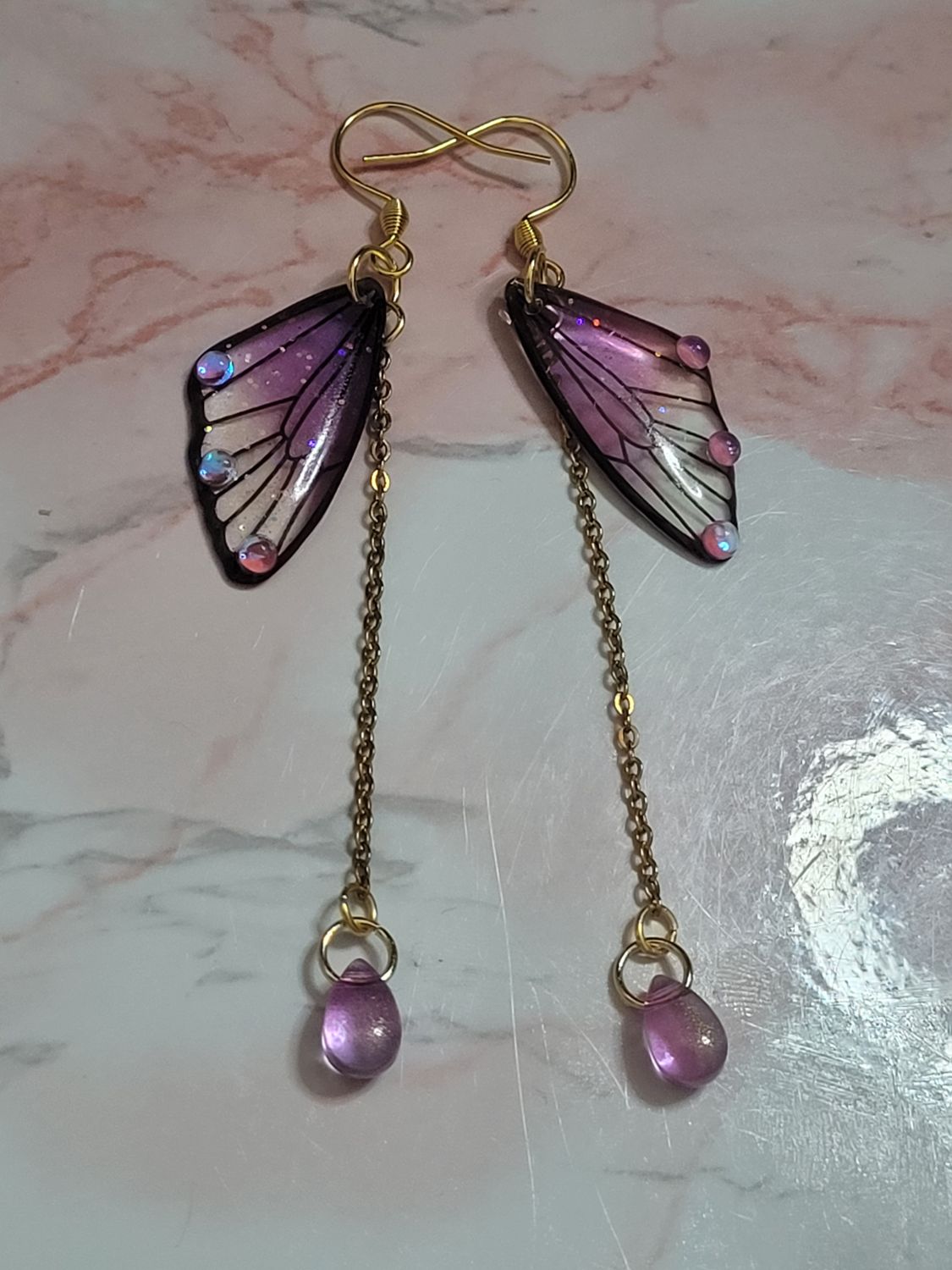 Boucles d&#39;oreilles symétrique mini mûre 