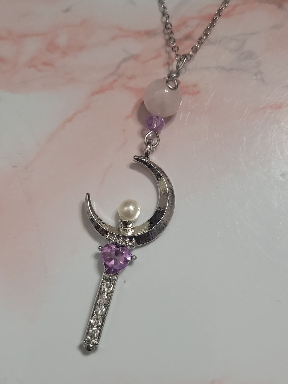 Pendentif Sailor Moon cristal d&#39;argent