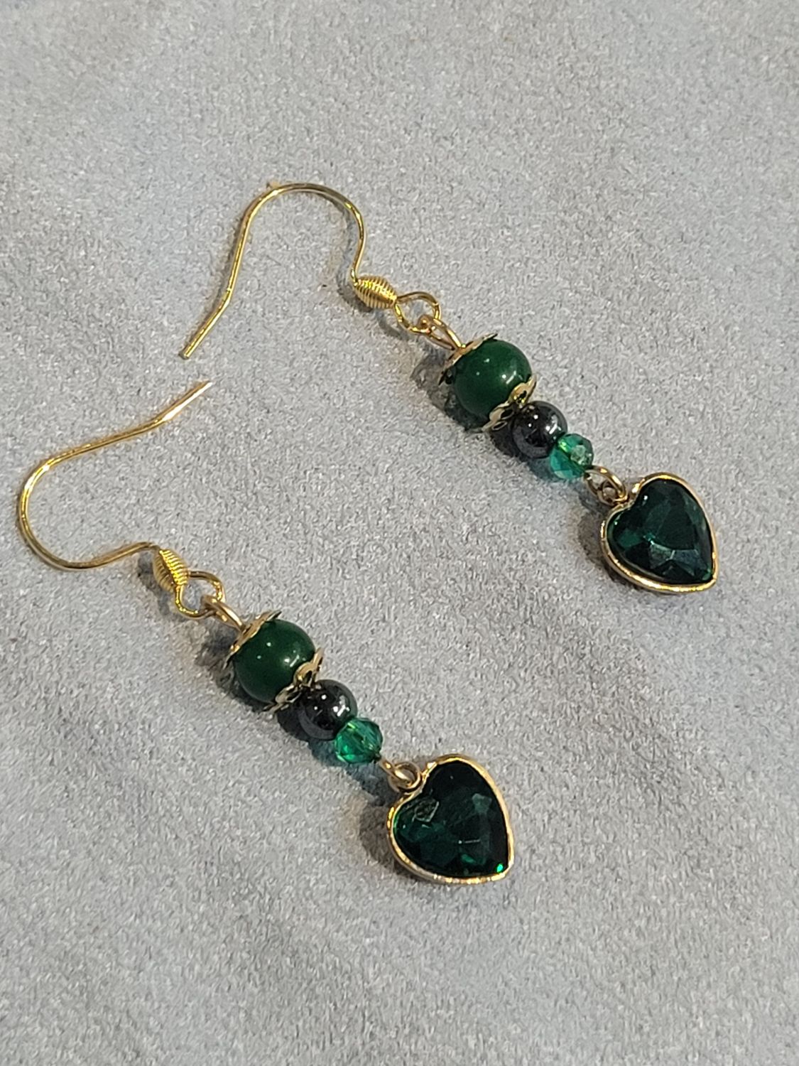 Boucles d&#39;oreilles cœur nature