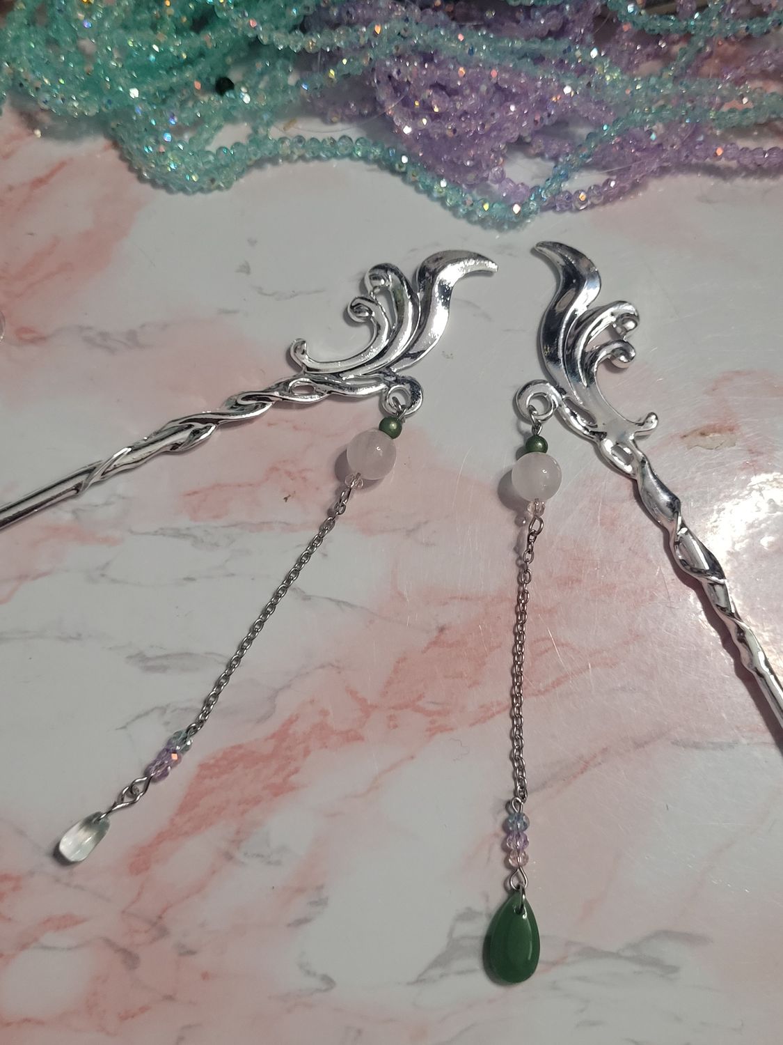 Pic cheveux Rose d&#39;alchimie Mao Mao 