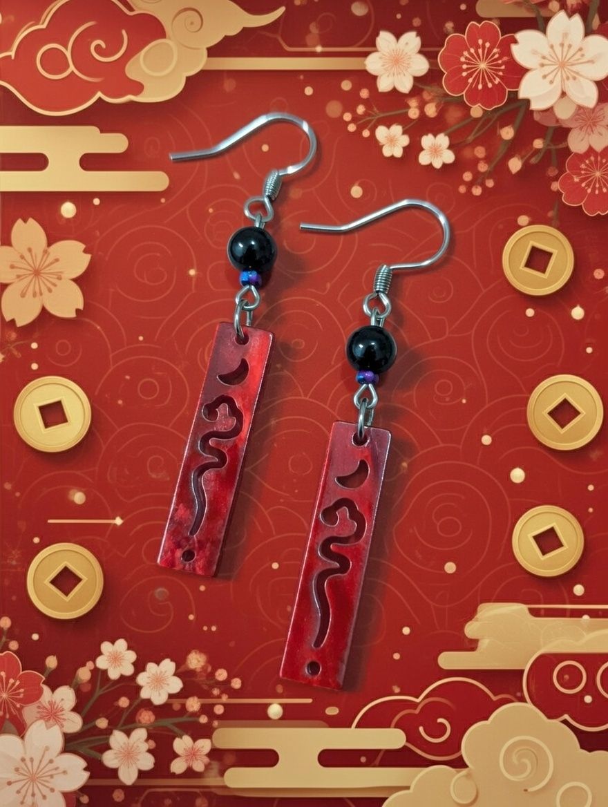 Boucles Dragon’s whisper Obsidienne 