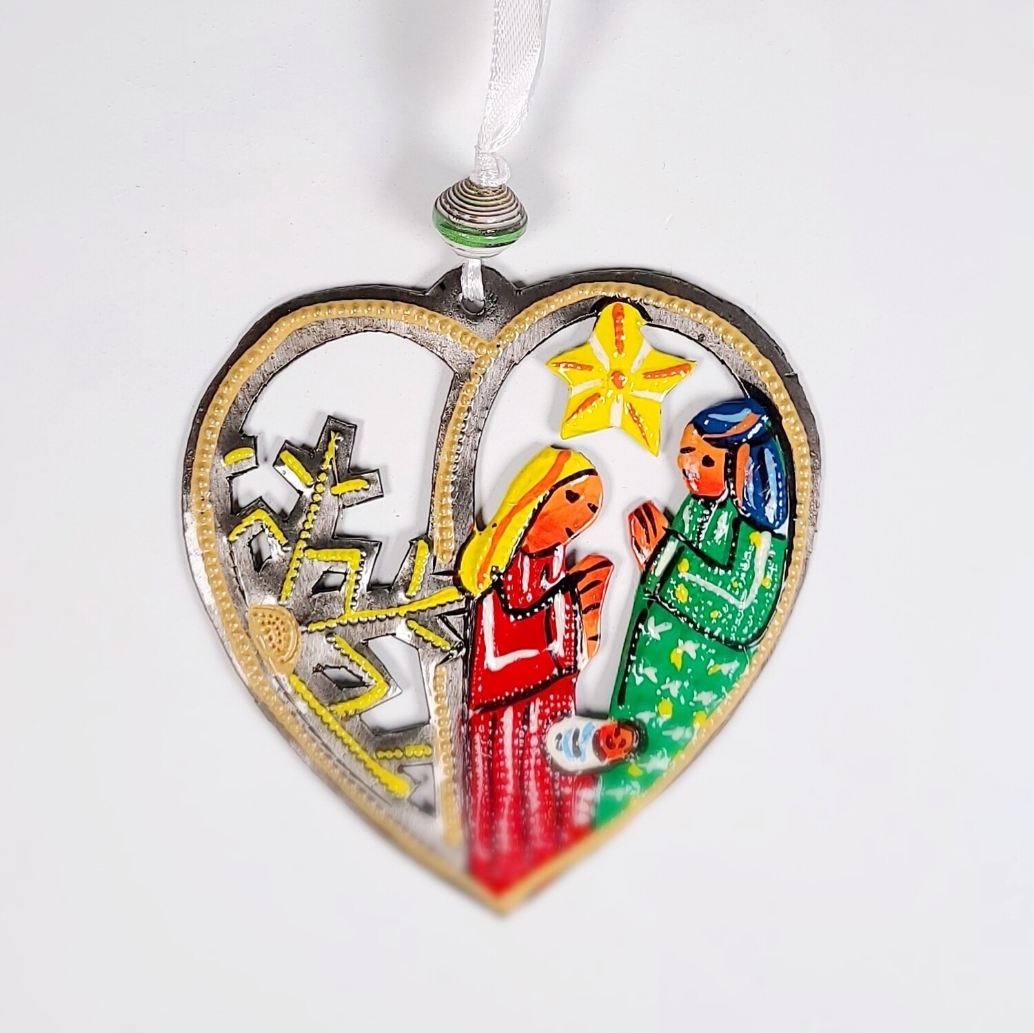 Heart Nativity Ornament