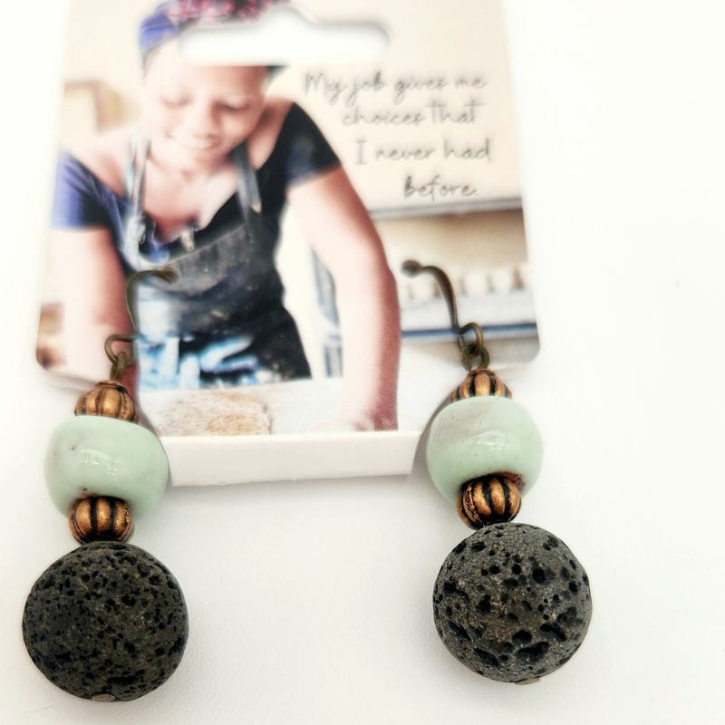 Lava Aromatherapy Earrings
