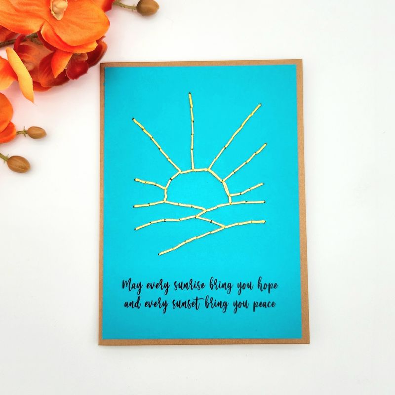 Card - May every sunrise