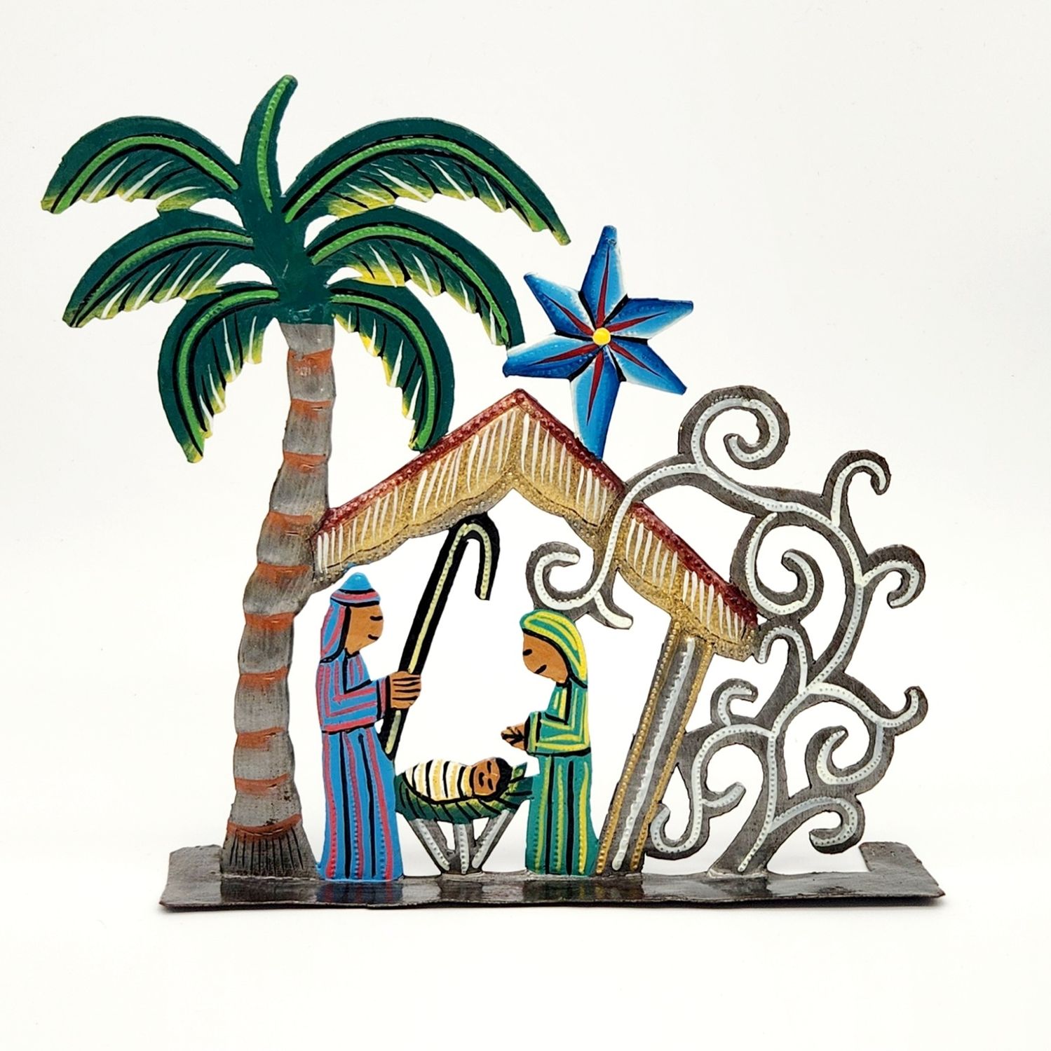 Palm Swirly Nativity