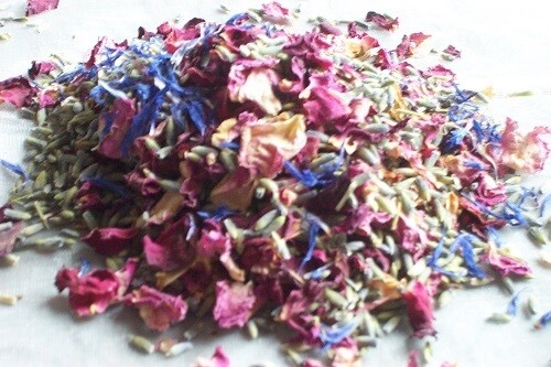 Cornflower Mix dried flower petal confetti cornflower mix confetti