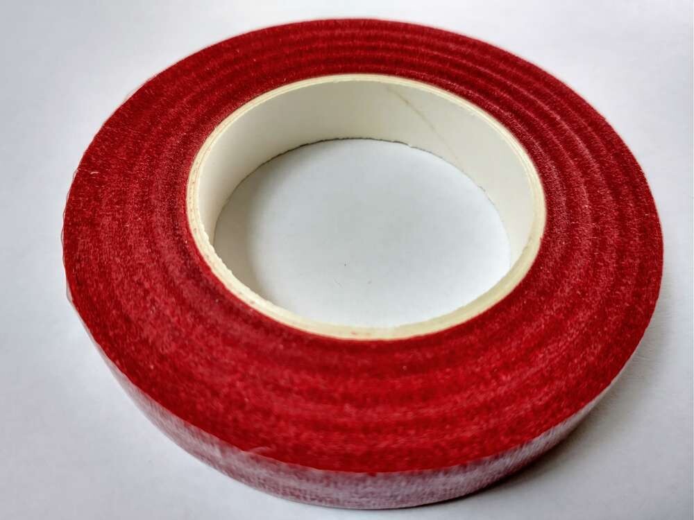 Florist tape for binding flower stems choice of colours, Colour: Dark red