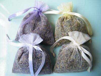 Lavender Bags Organza Filled