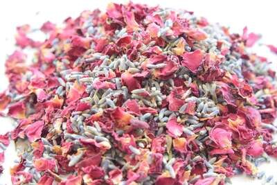 fragrant confetti lavender rose petals