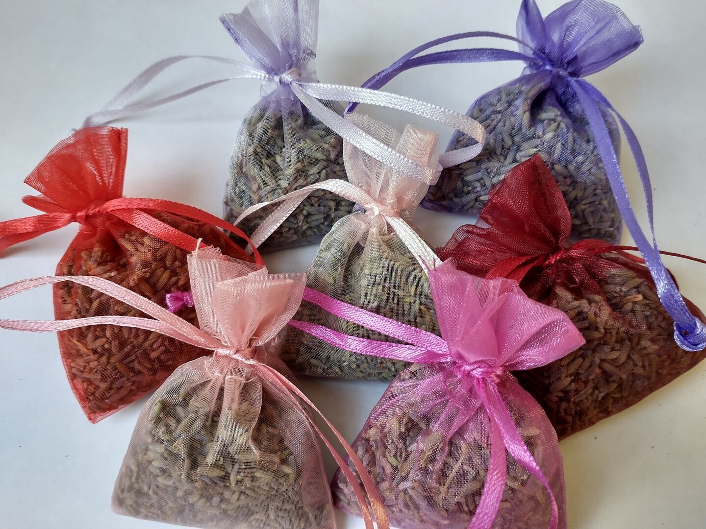 Small lavender bags organza 8 pack
