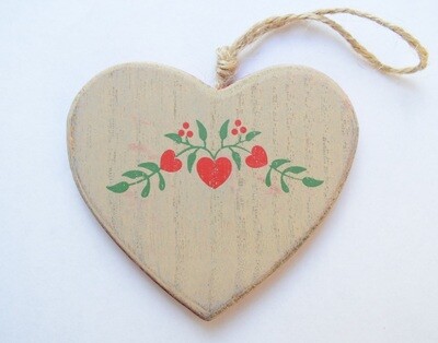 Wooden heart Scandinavian style